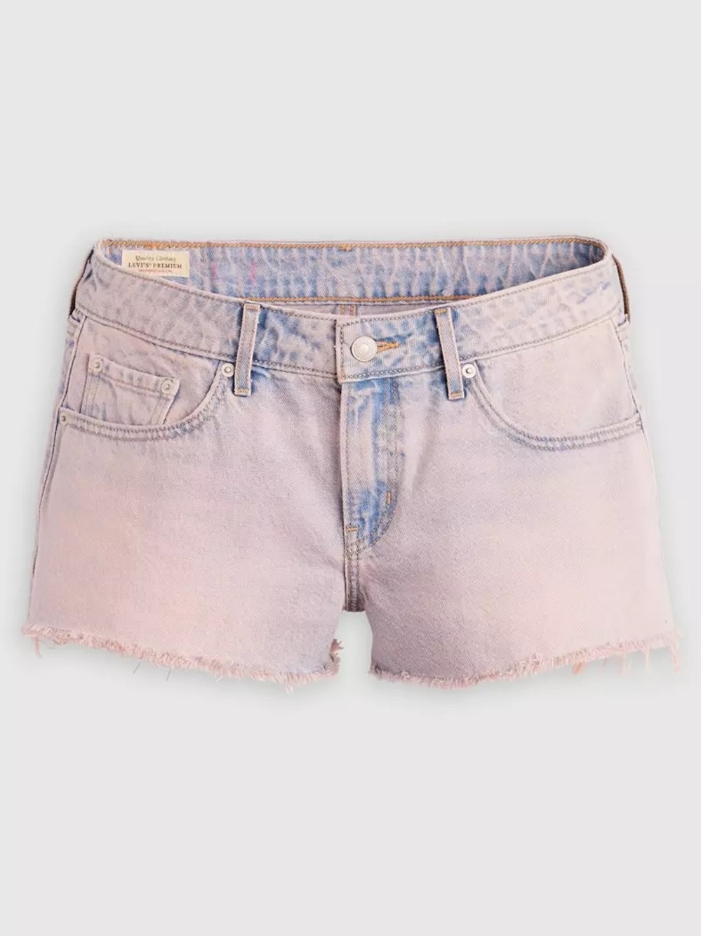Levi’s Premium Low Rise Women’s Shorts Rose Up Raw Hem NWT Size 29